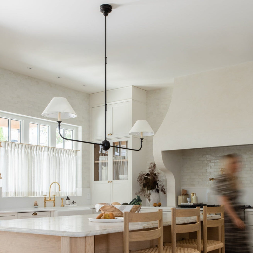 Norli Modern Linear LED Chandelier — Slender Metal Suspension