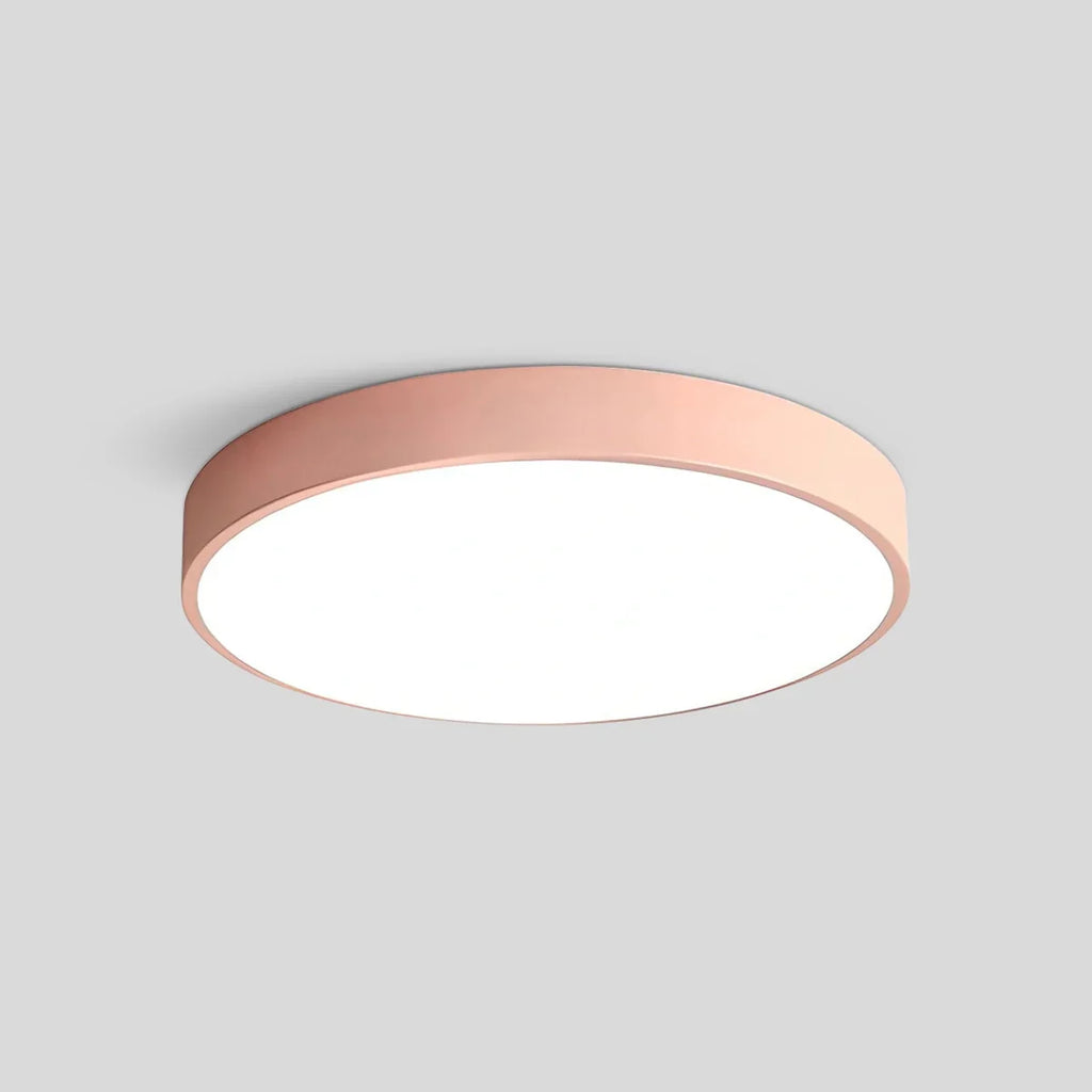 LED Minimalist Circular Macaron Ceiling Light - Orntli