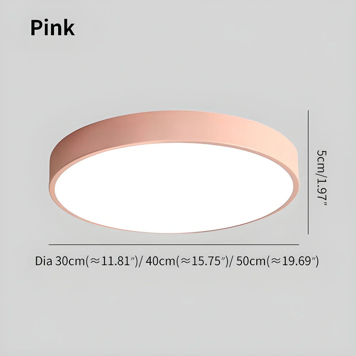 LED Minimalistisk Rund Macaron Loftlampe - Orntli