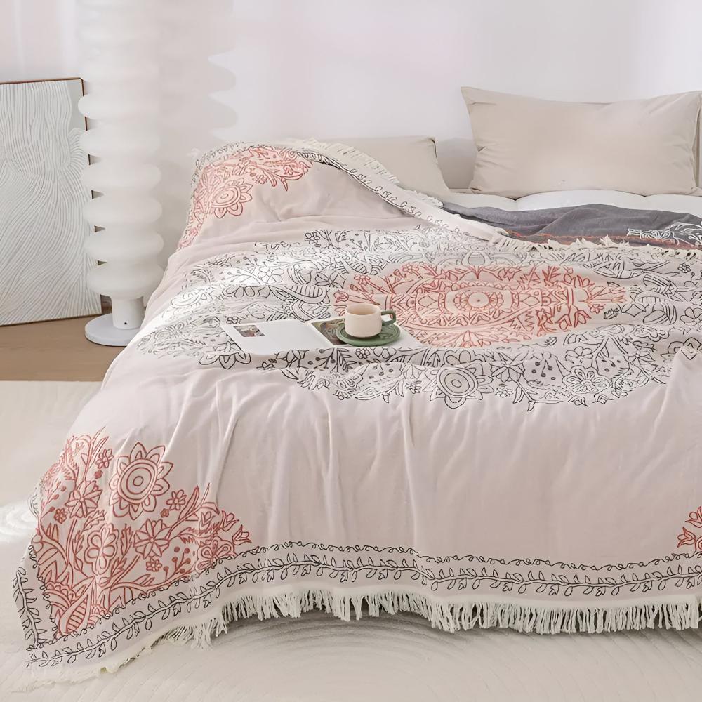 Pătură de bumbac Nordic Charm pentru confort călduros zilnic
