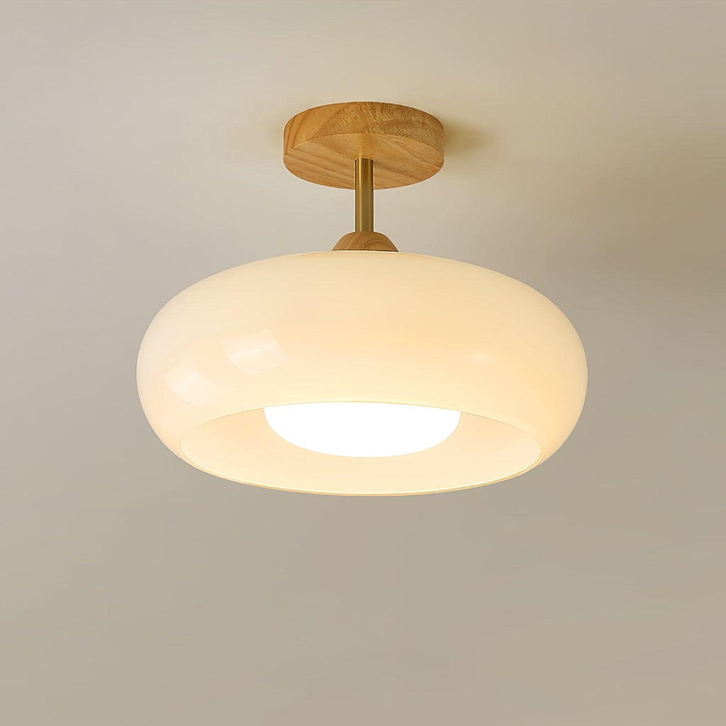VKL-1010 Bauhaus-loftslampe — Orange og hvid