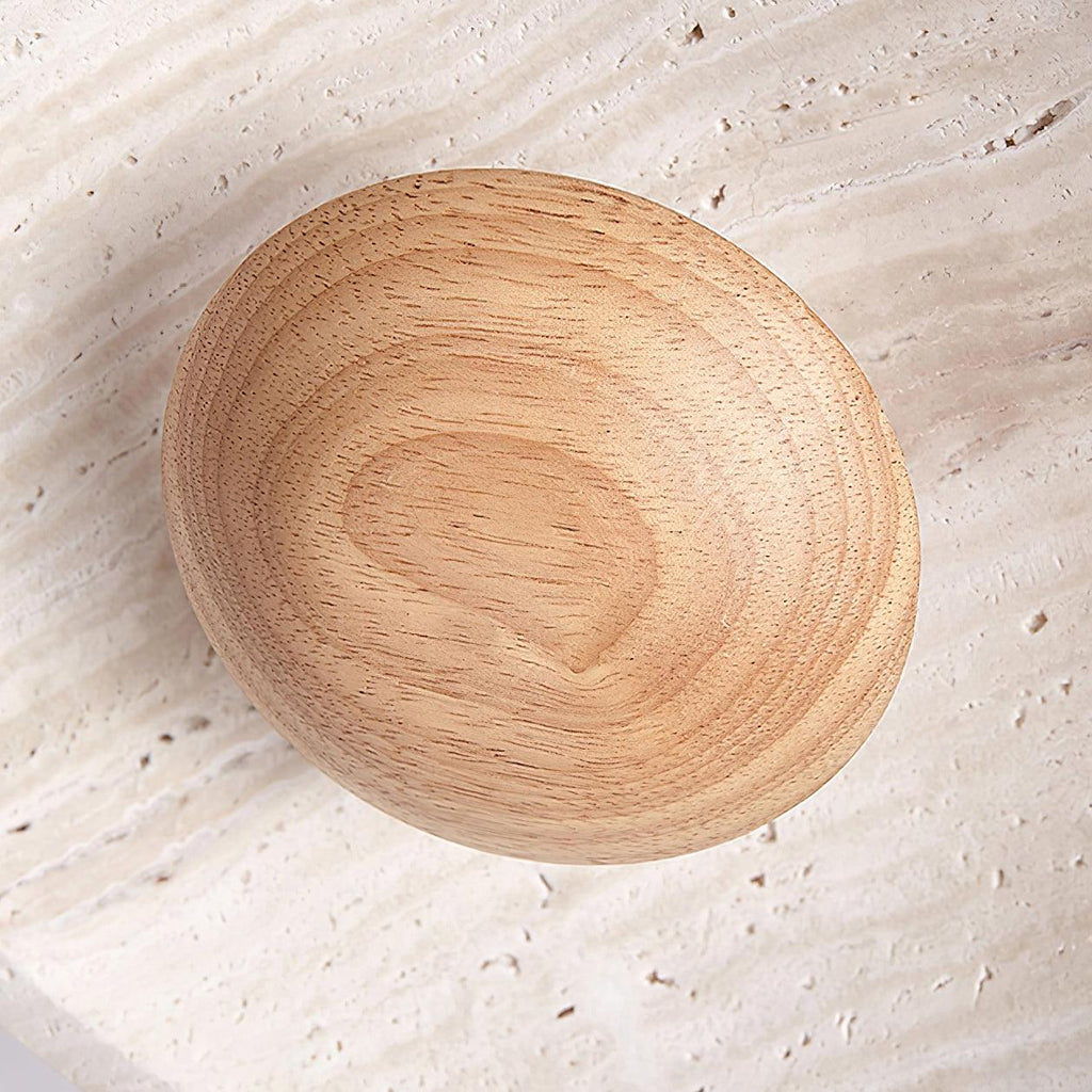Závěsné svítidlo Plate Wabi-Sabi z travertinu — integrovaná LED 12 W, průměr 9.8 palce