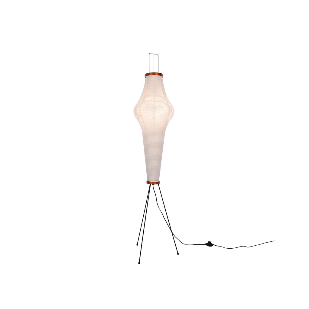 Traditionel gulvlampe i rispapir