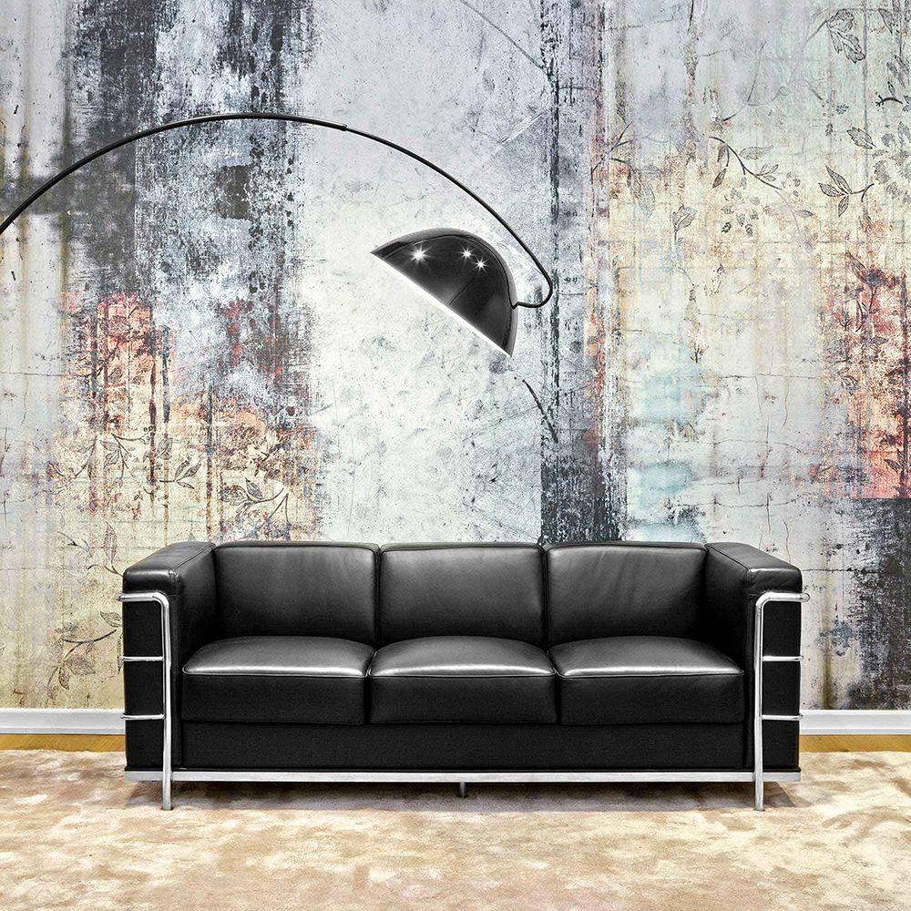 Verse Arc Floor Lamp — Swiveling Shade, Tapered Stem