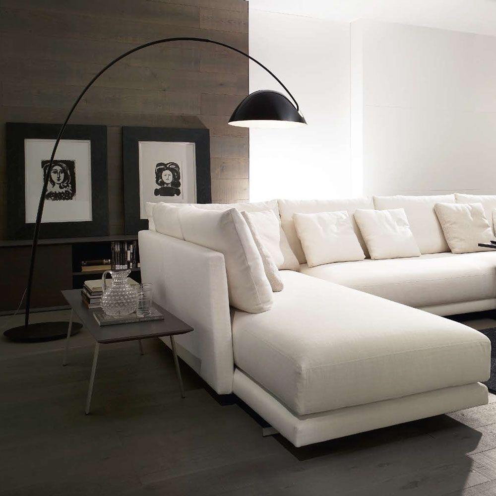 Verse Arc Floor Lamp — Swiveling Shade, Tapered Stem