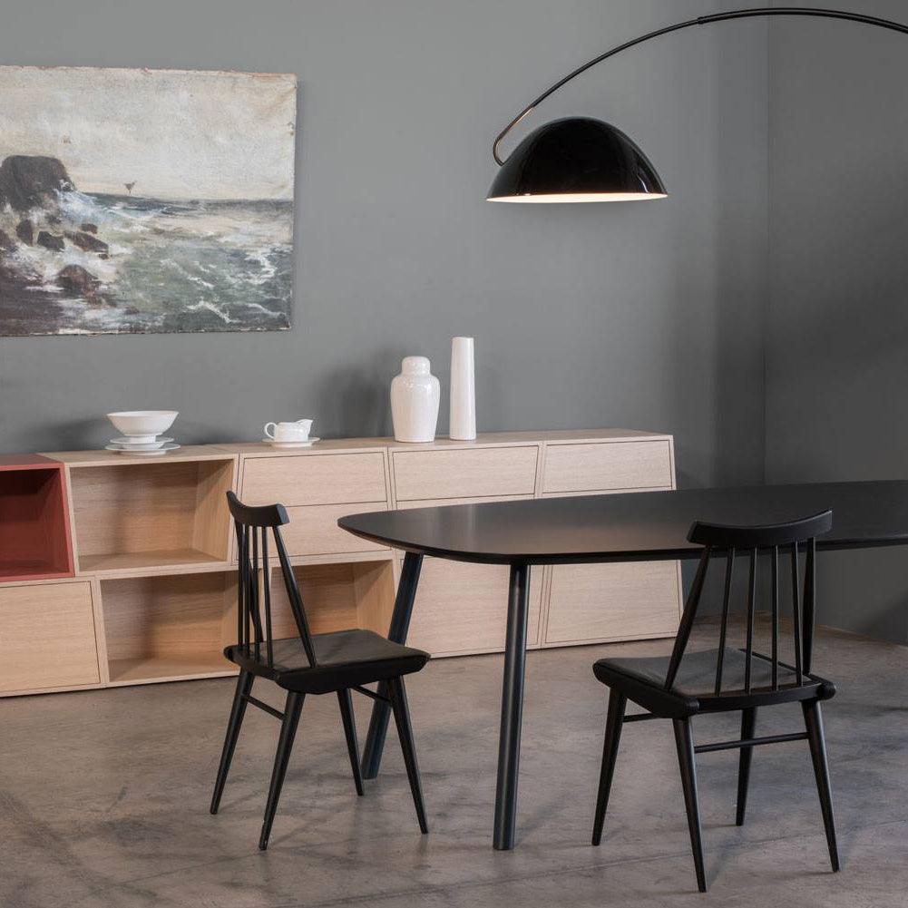 Verse Arc Floor Lamp — Swiveling Shade, Tapered Stem