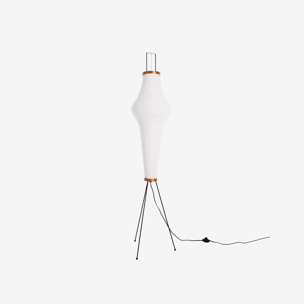 Traditionel gulvlampe i rispapir