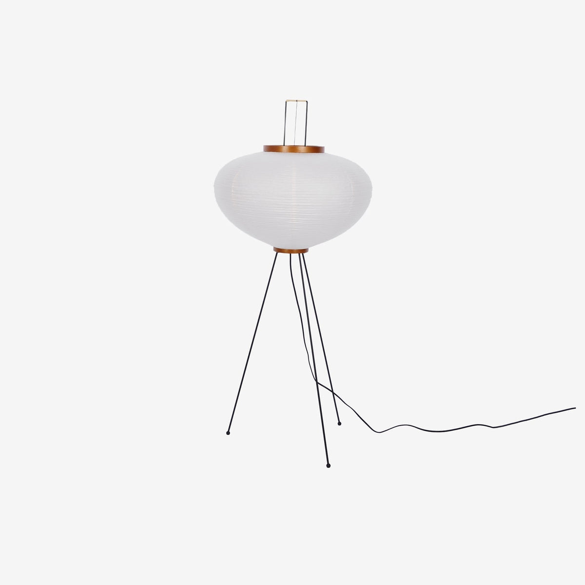 Traditionel gulvlampe i rispapir