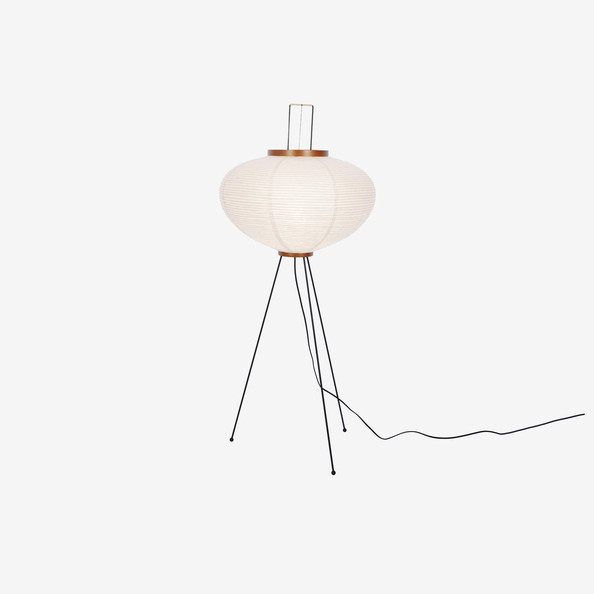Traditionel gulvlampe i rispapir