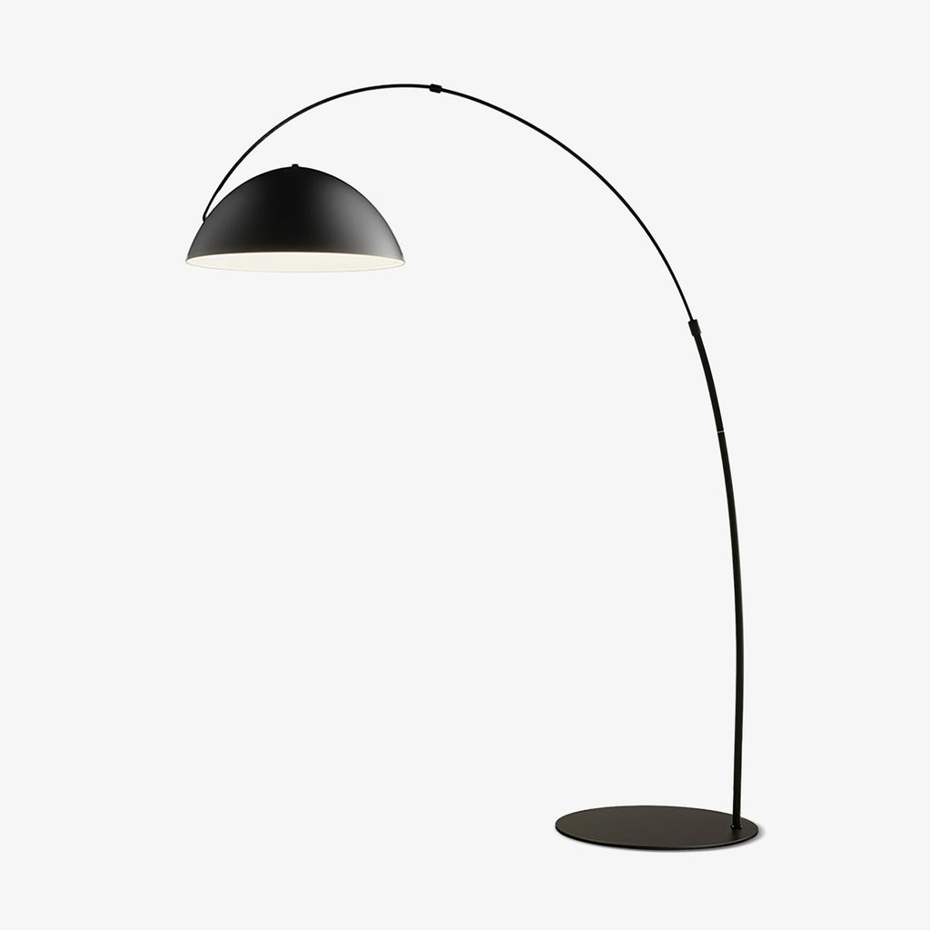 Verse Arc Floor Lamp — Swiveling Shade, Tapered Stem