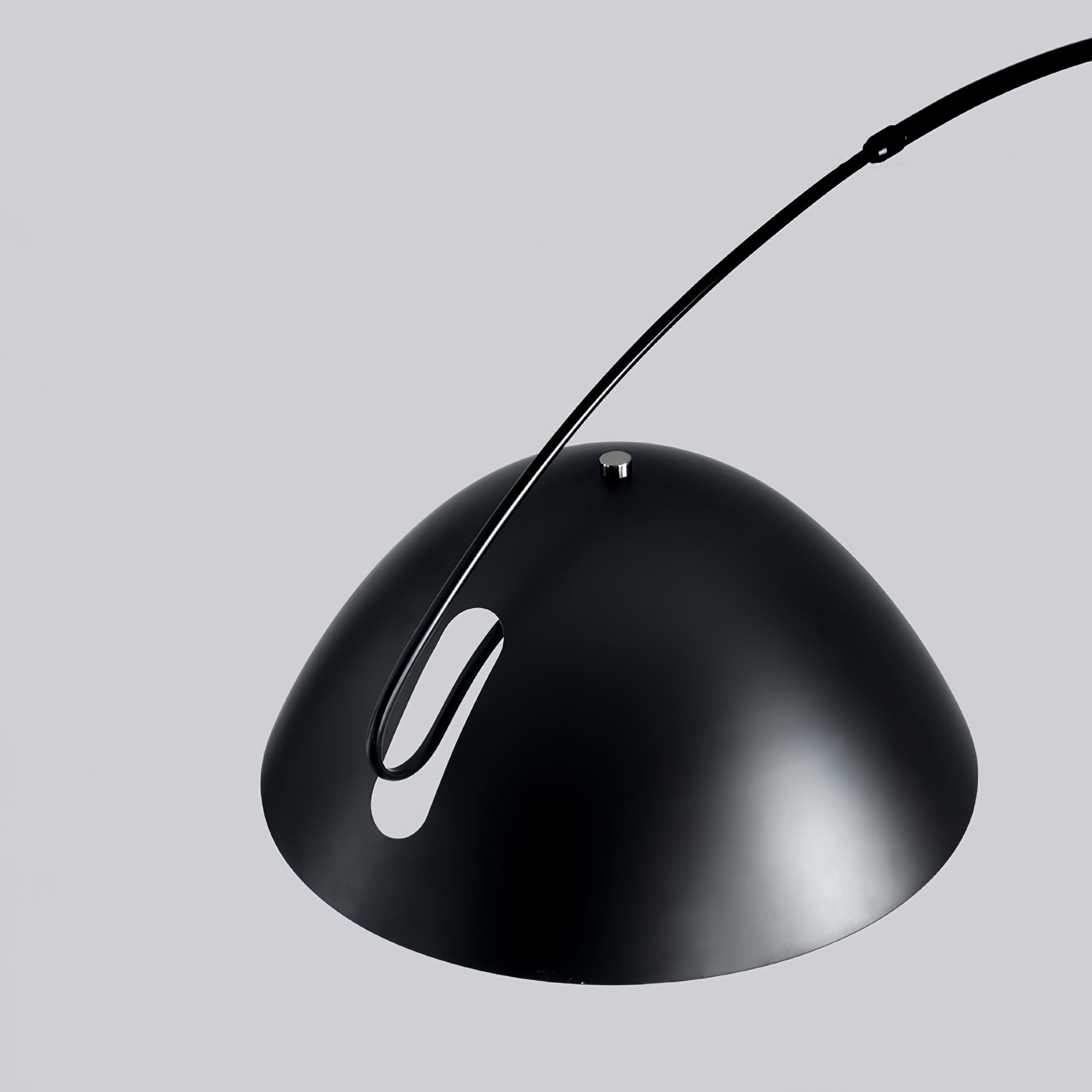Verse Arc Floor Lamp — Swiveling Shade, Tapered Stem