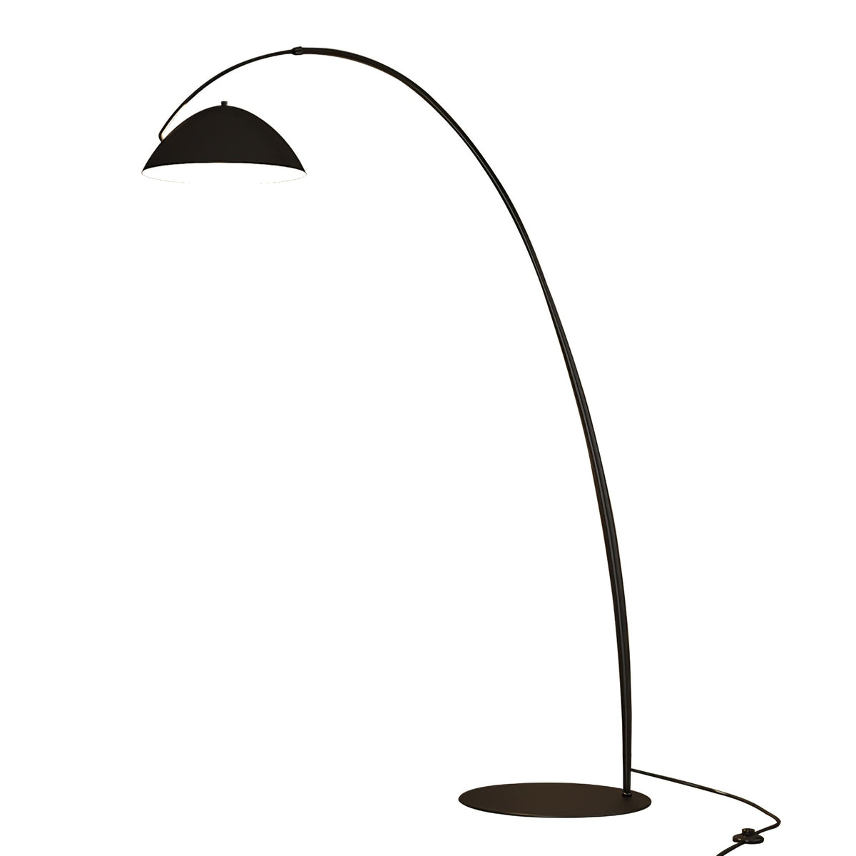 Verse Arc Floor Lamp — Swiveling Shade, Tapered Stem