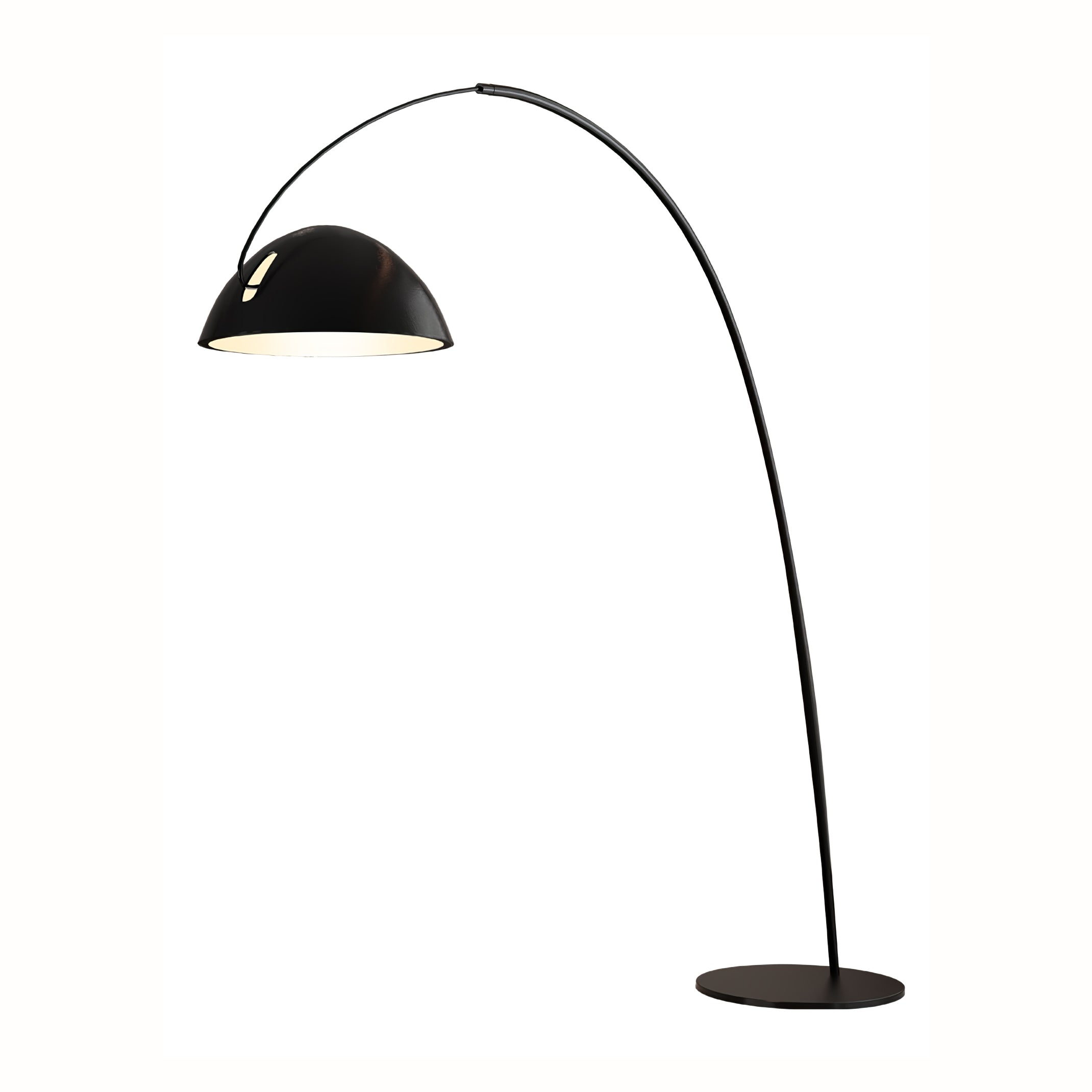 Verse Arc Floor Lamp — Swiveling Shade, Tapered Stem