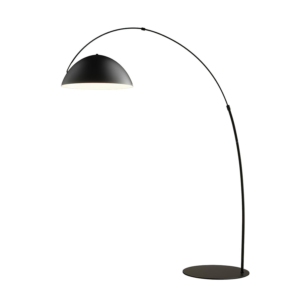 Verse Arc Floor Lamp — Swiveling Shade, Tapered Stem