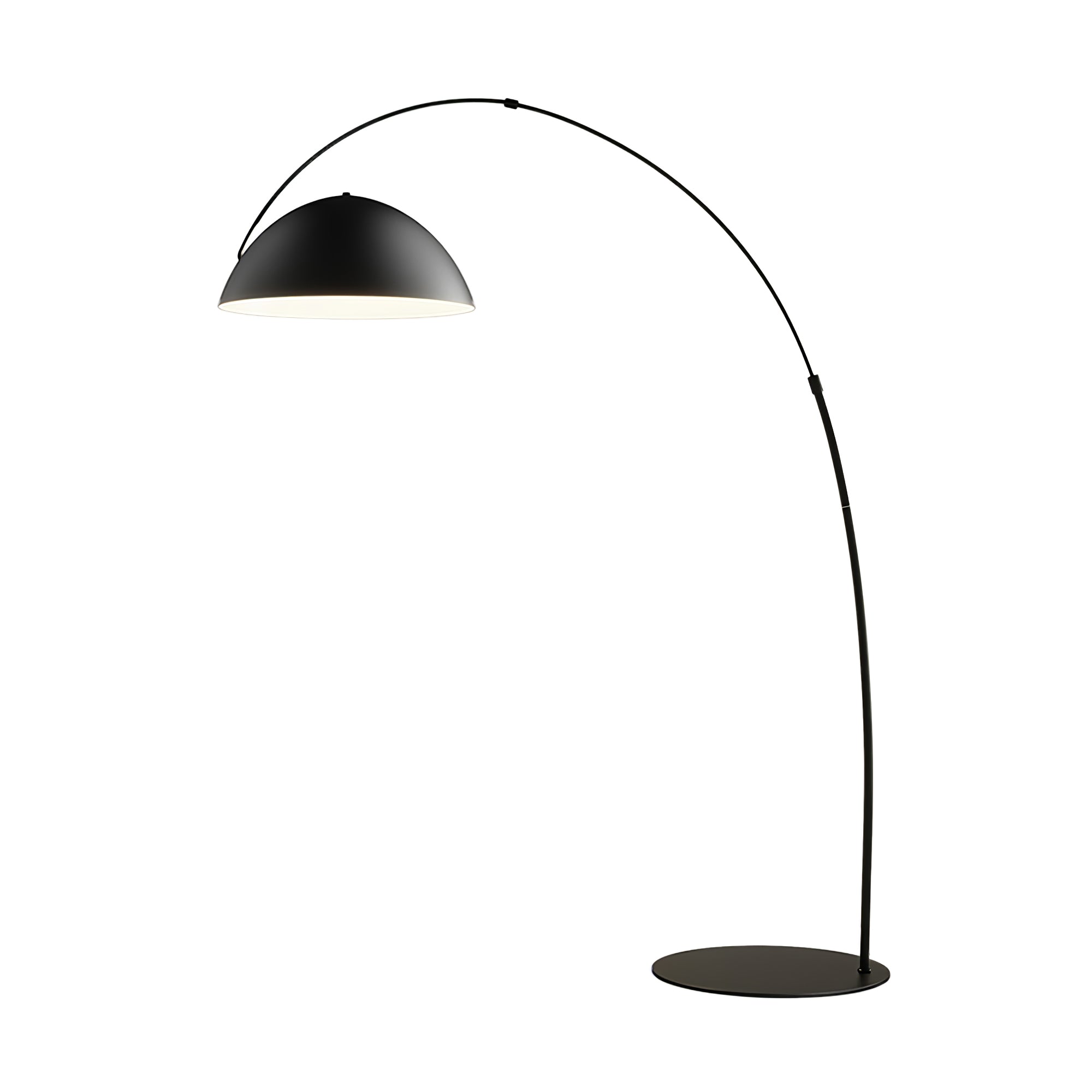 Verse Arc Floor Lamp — Swiveling Shade, Tapered Stem
