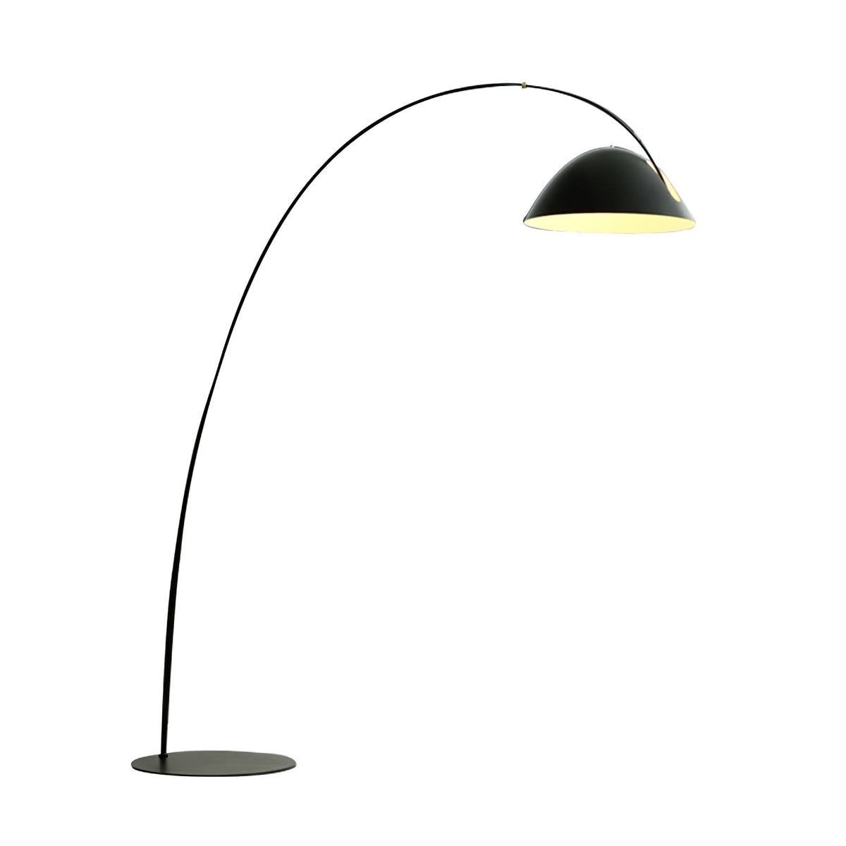 Verse Arc Floor Lamp — Swiveling Shade, Tapered Stem