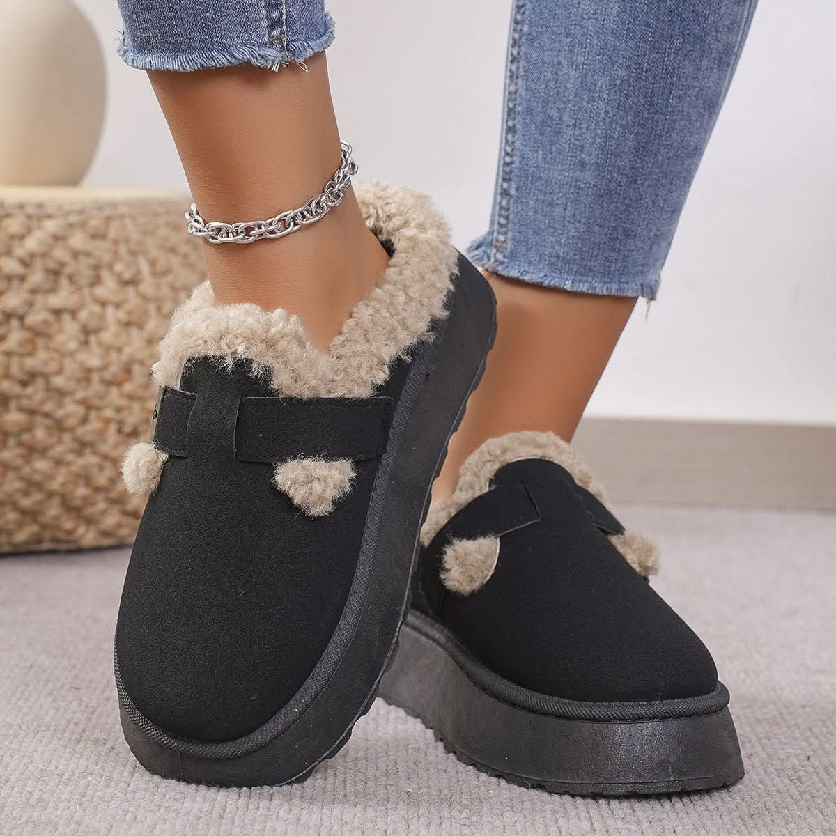 CozyNest Women's Plush Slippers With Comfort and Warmth