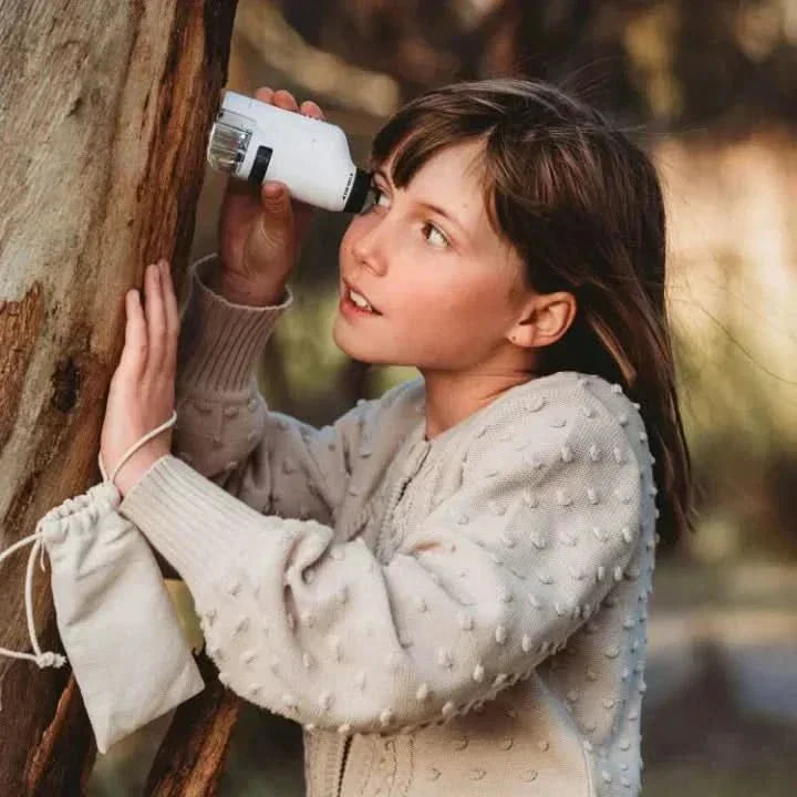 مجهر محمول للأطفال من QuestScope بتكبير 60x-120x للاستكشاف