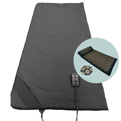 Infrared Sauna Blanket – Adjustable Heat up to 80 °C, Remote Control, Foldable