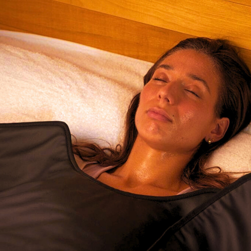 Infrared Sauna Blanket – Adjustable Heat up to 80 °C, Remote Control, Foldable