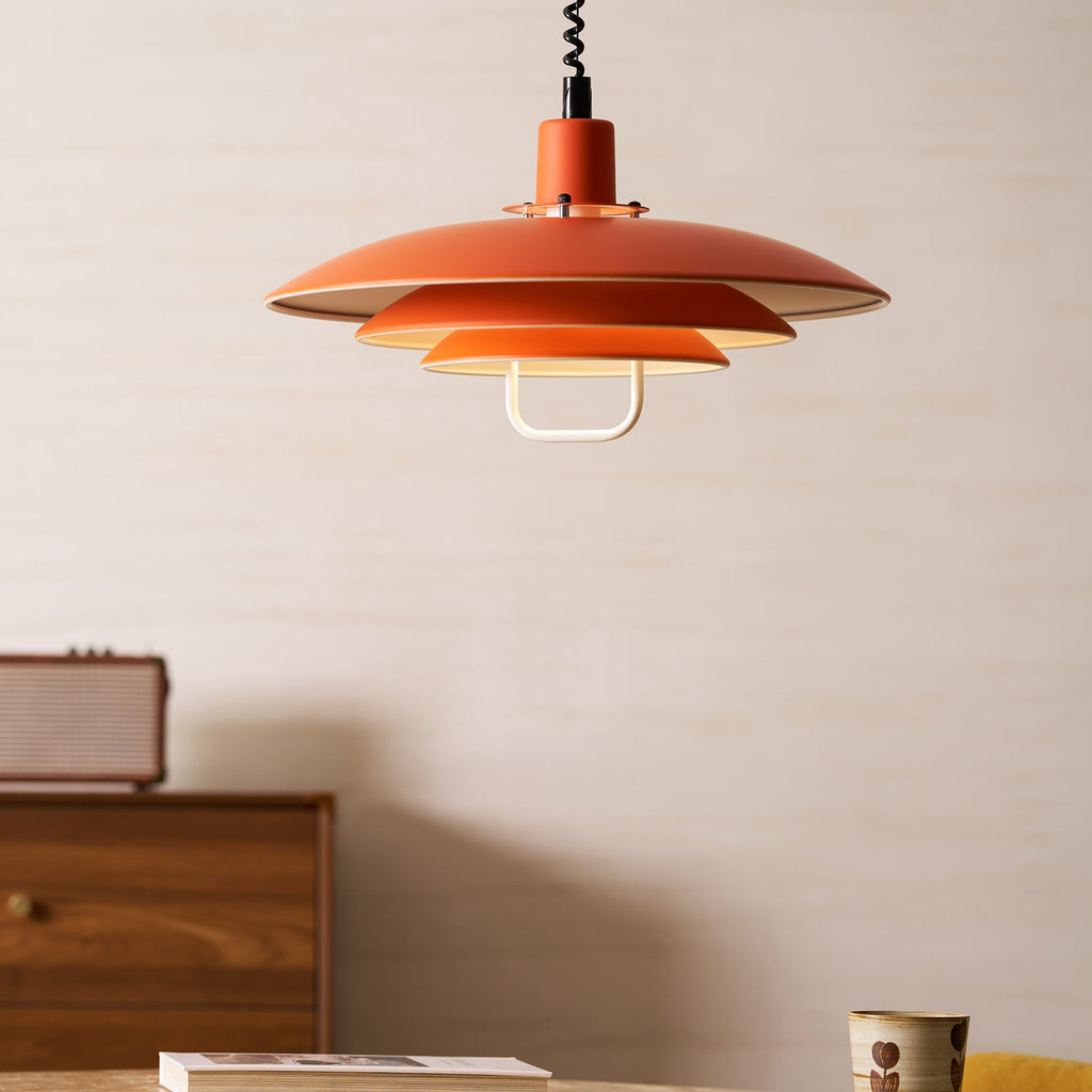 Lampă suspendată Poul — design cu trei abajururi concentrice