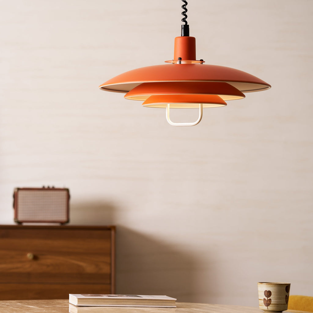 Lampă suspendată Poul — design cu trei abajururi concentrice