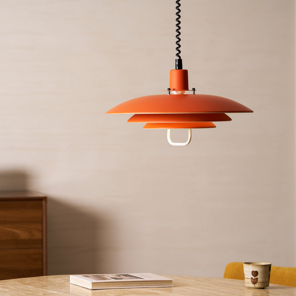 Lampă suspendată Poul — design cu trei abajururi concentrice