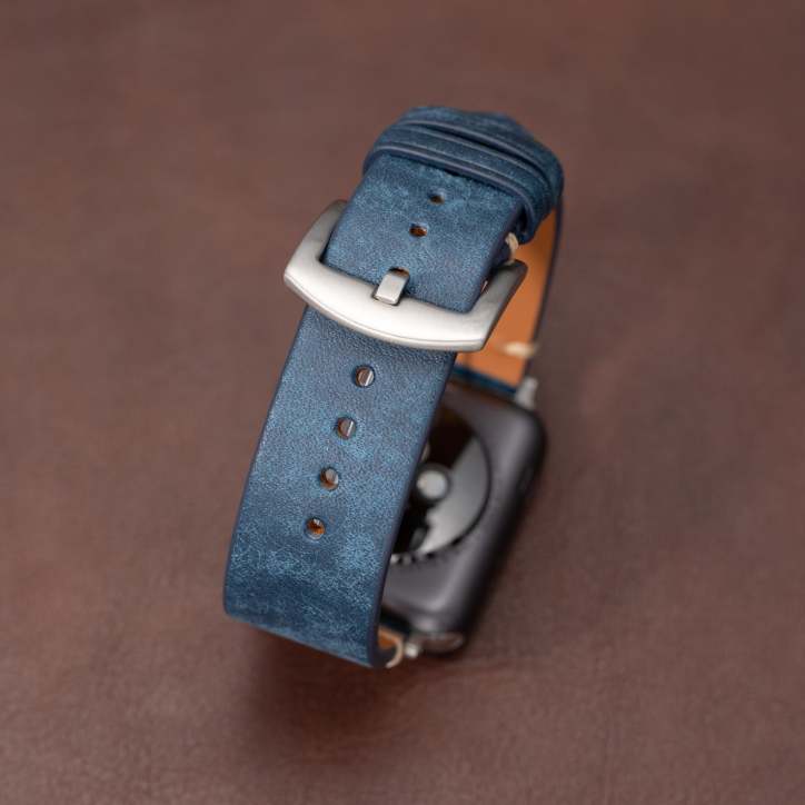 Premium italiensk læderrem til Apple Watch