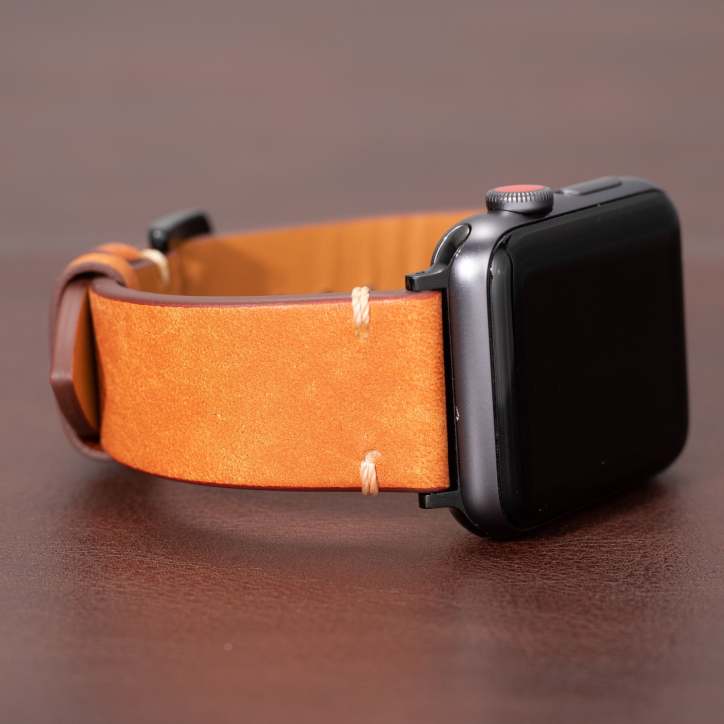 Premium italiensk læderrem til Apple Watch
