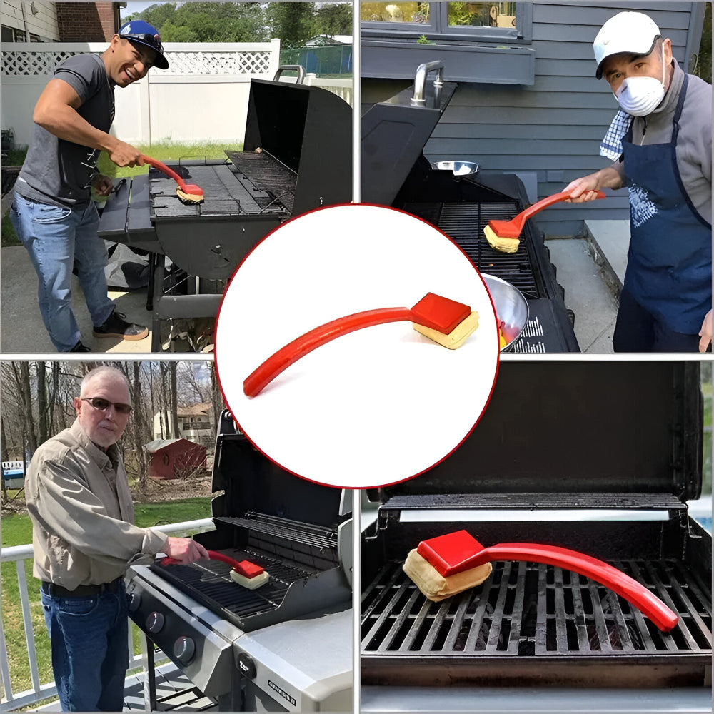 Krasvrije BBQ-gereedschap met lange steel