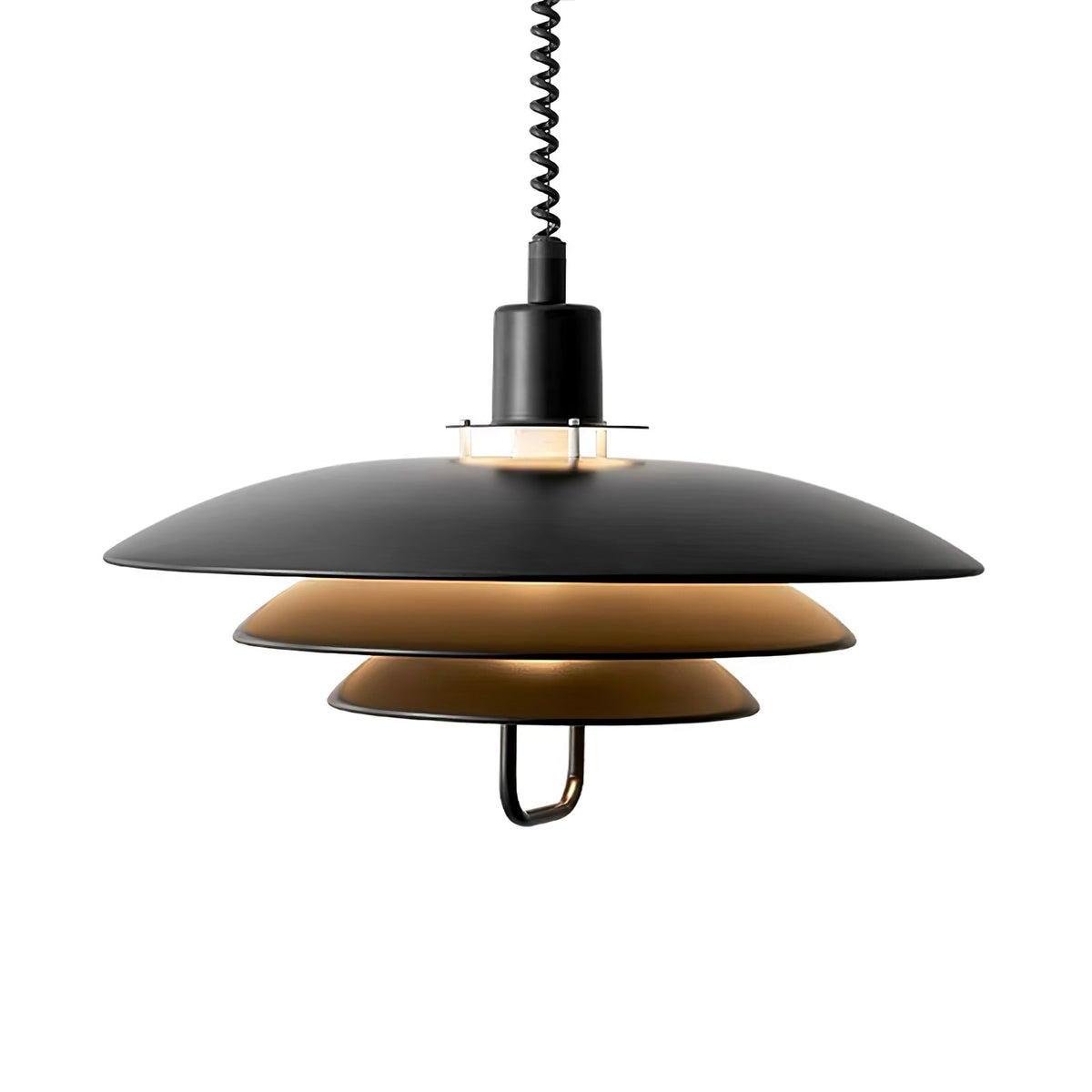 Lampă suspendată Poul — design cu trei abajururi concentrice