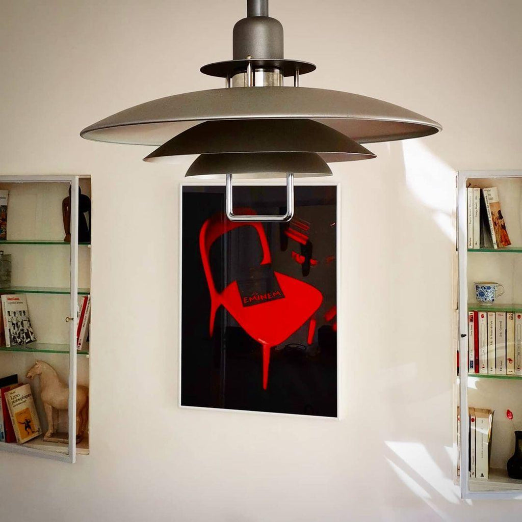 Lampă suspendată Poul — design cu trei abajururi concentrice