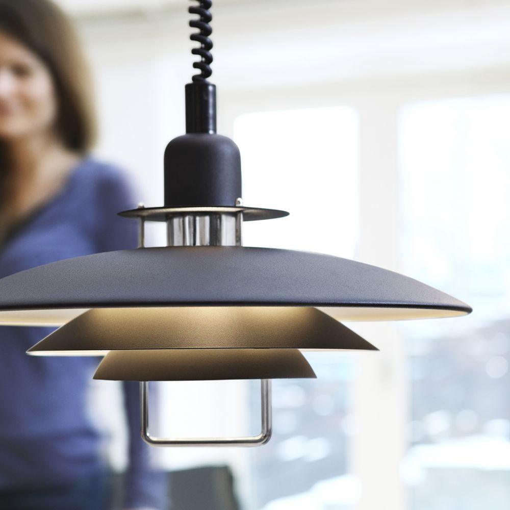 Lampă suspendată Poul — design cu trei abajururi concentrice