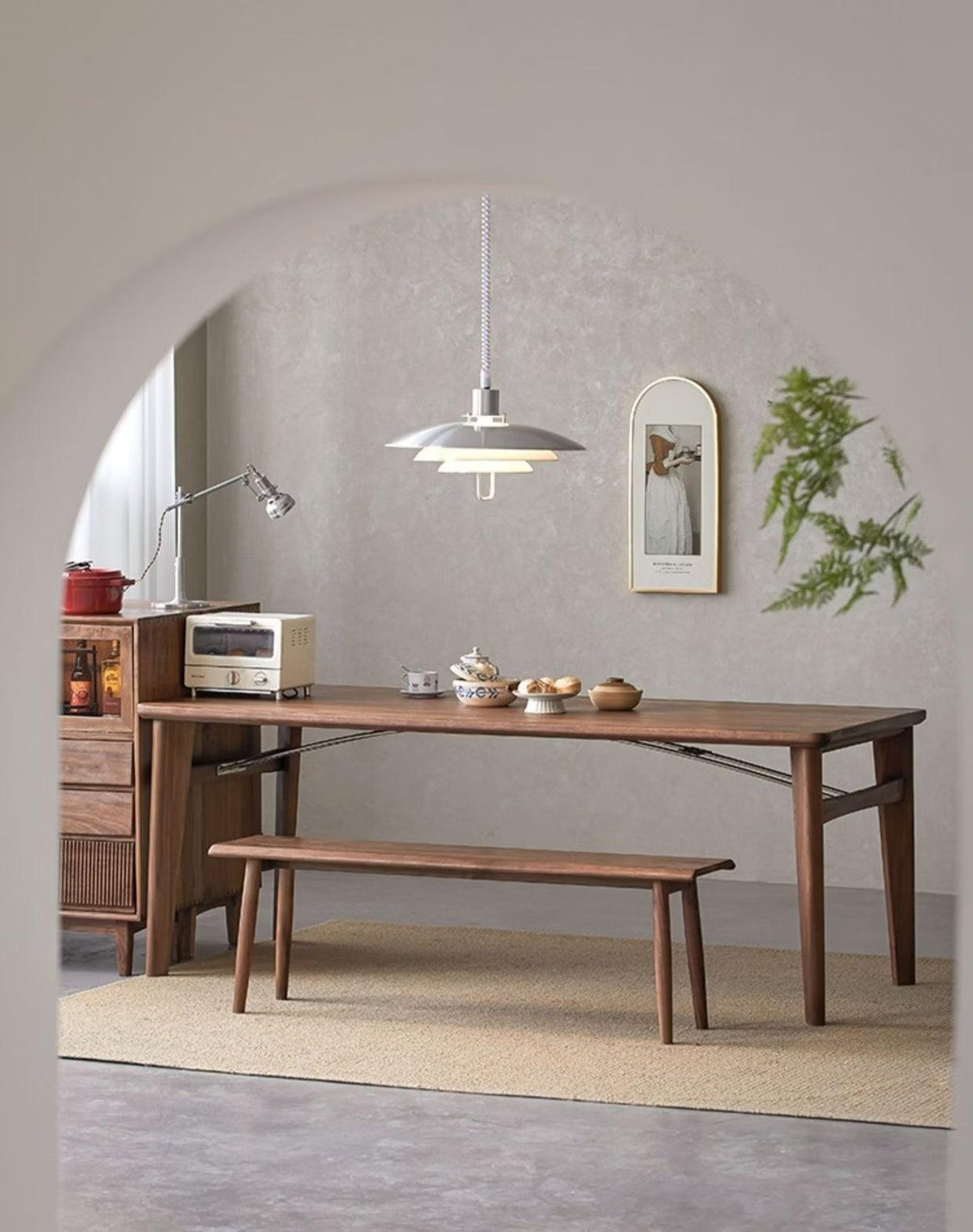 Lampă suspendată Poul — design cu trei abajururi concentrice