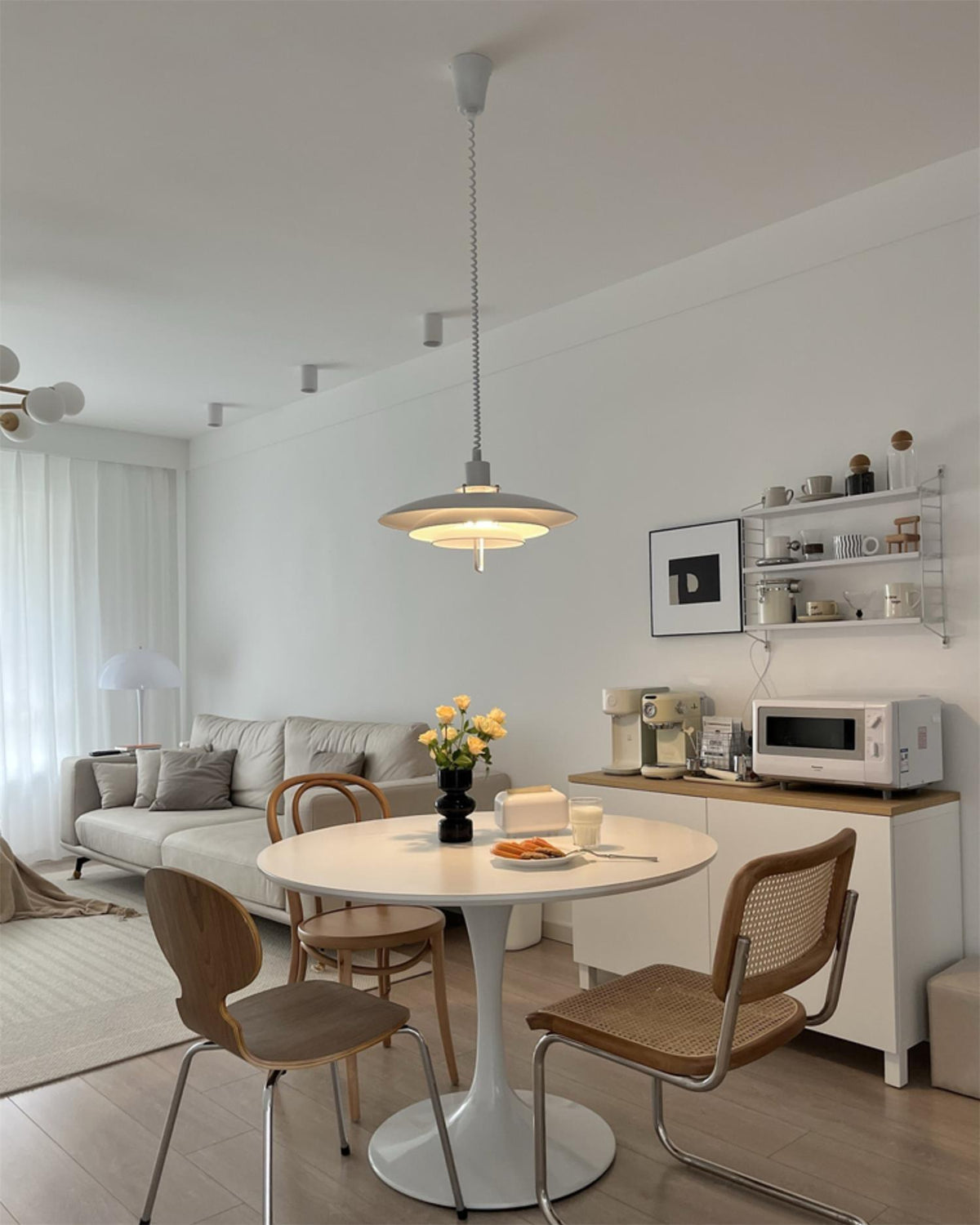 Lampă suspendată Poul — design cu trei abajururi concentrice