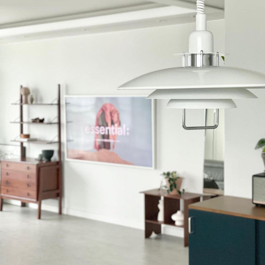 Lampă suspendată Poul — design cu trei abajururi concentrice
