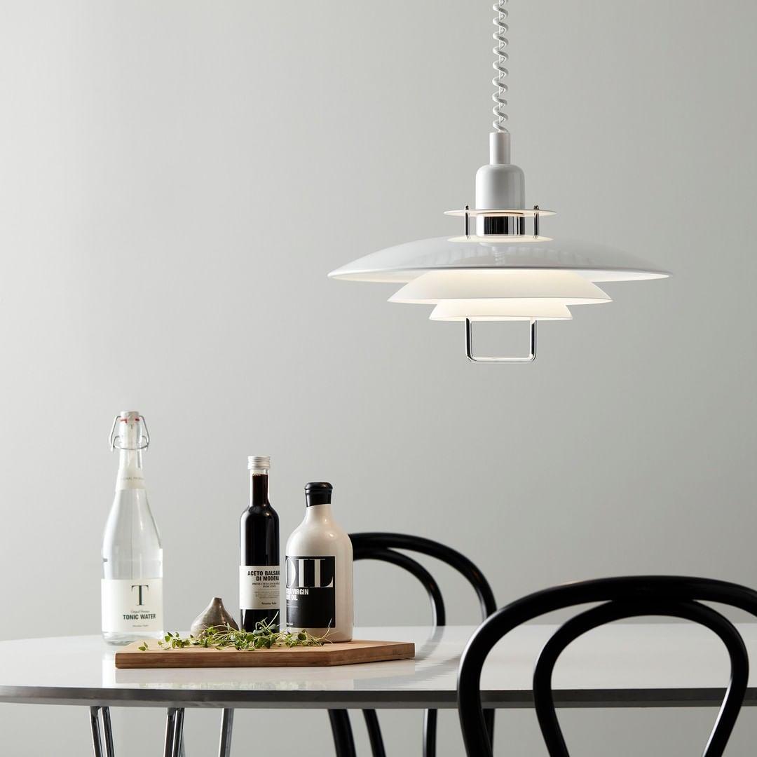 Lampă suspendată Poul — design cu trei abajururi concentrice