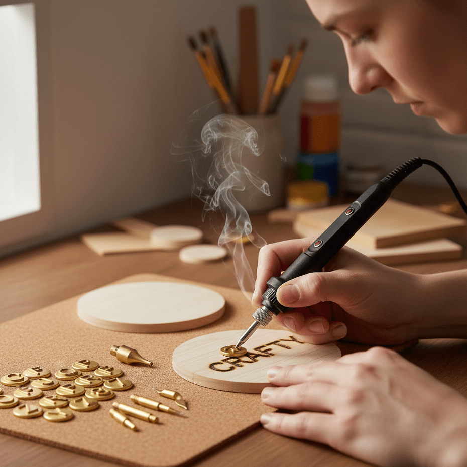 CraftMaster Pro Holzbrand- und Gravurwerkzeug-Set mit einstellbarer Temperatur