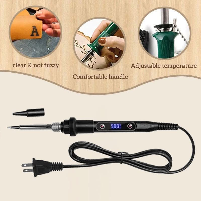 CraftMaster Pro Holzbrand- und Gravurwerkzeug-Set mit einstellbarer Temperatur
