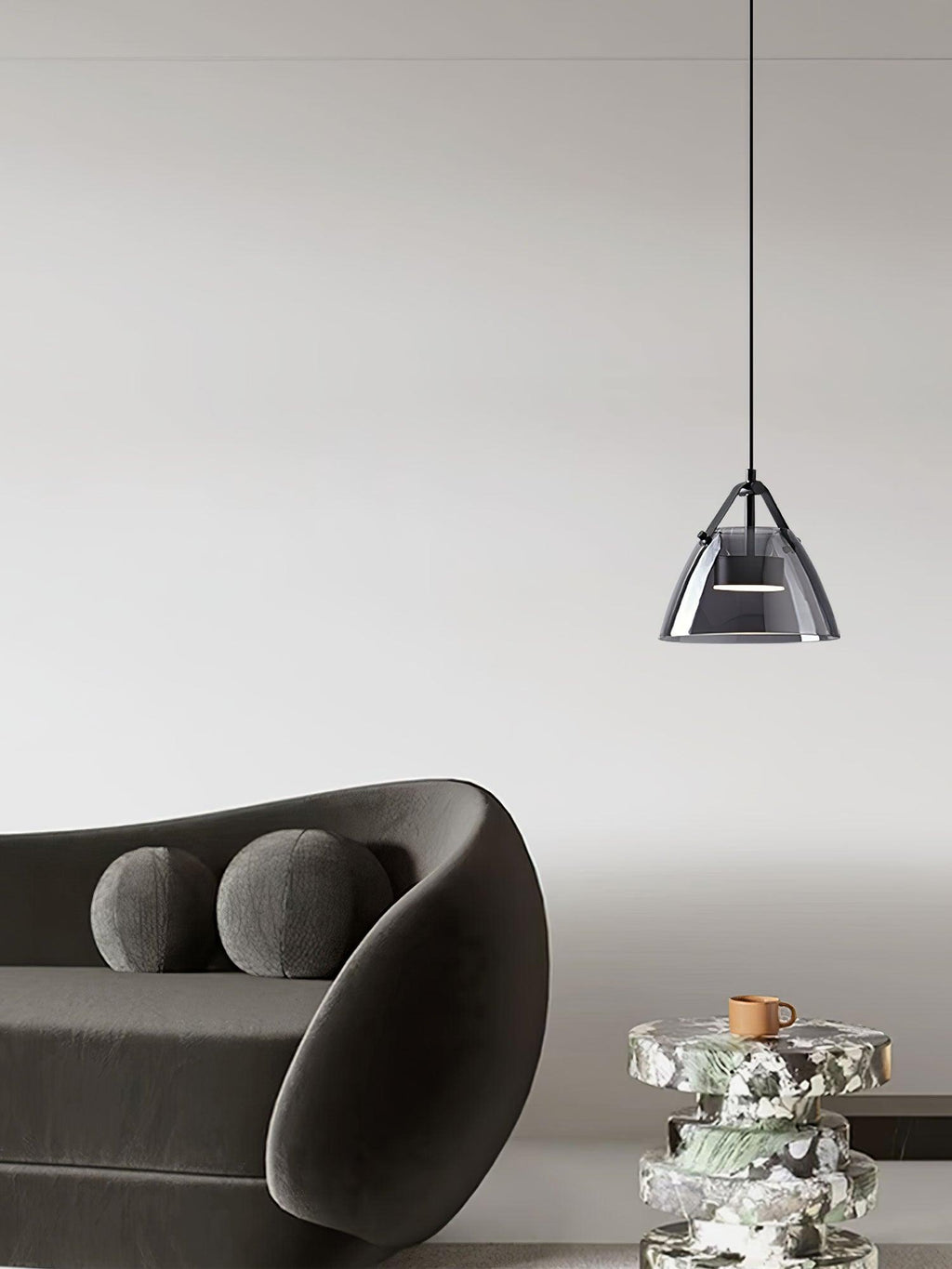 Glas-Pendelleuchte — Elegantes Tropfendesign