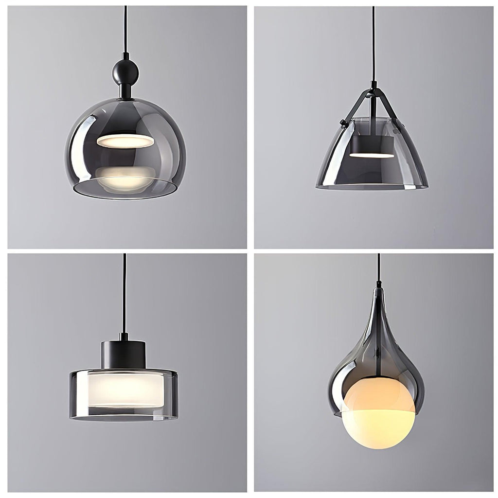 Glas-Pendelleuchte — Elegantes Tropfendesign