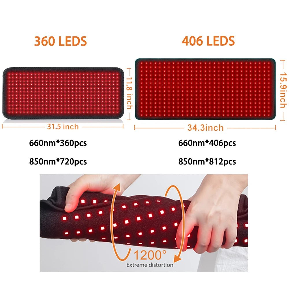 Almohadilla térmica de terapia de luz roja CalmPulse para aliviar profundamente los músculos de los atletas