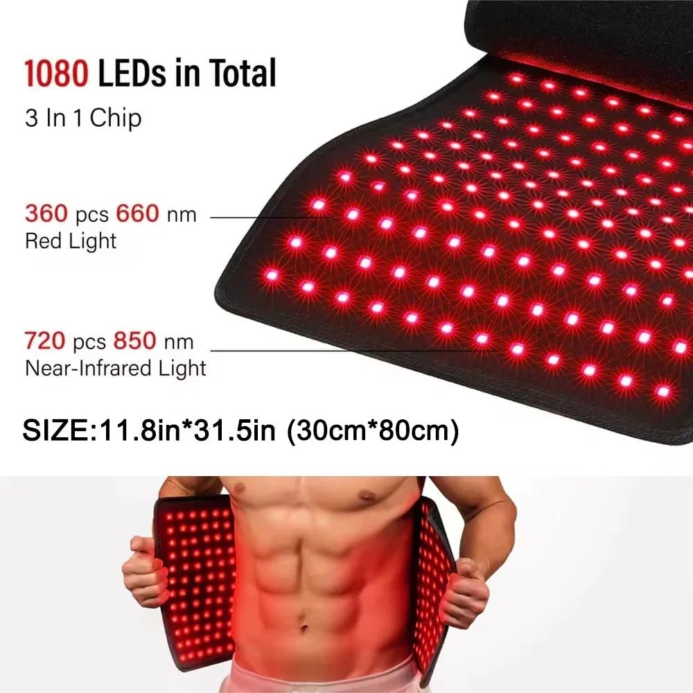 Almohadilla térmica de terapia de luz roja CalmPulse para aliviar profundamente los músculos de los atletas