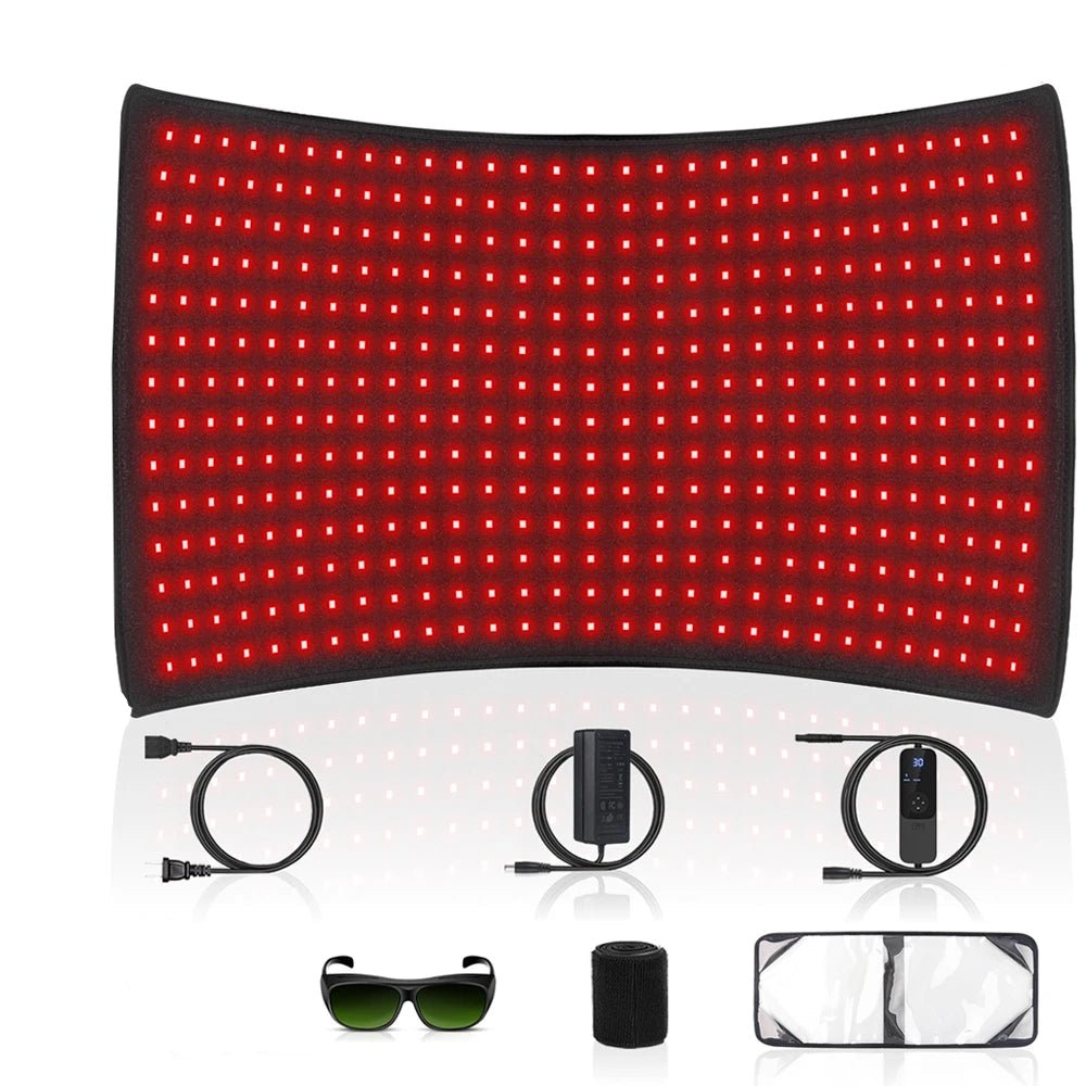 Almohadilla térmica de terapia de luz roja CalmPulse para aliviar profundamente los músculos de los atletas
