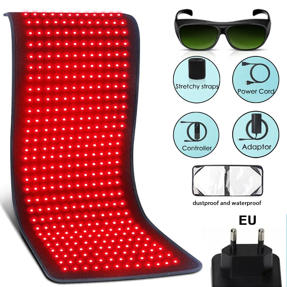 Almohadilla térmica de terapia de luz roja CalmPulse para aliviar profundamente los músculos de los atletas