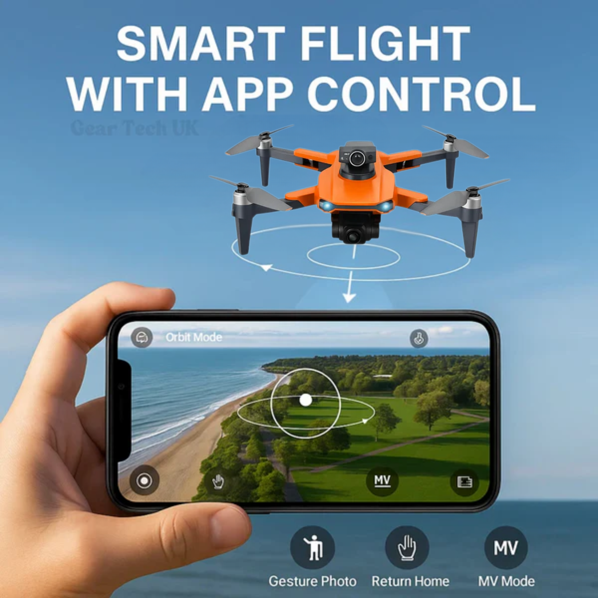 NovaWing Pro İnsansız Hava Aracı 8K Yüksek Çözünürlüklü Çift Kamera, Küresel Konumlama Sistemi ve Fırçasız Motorlarla