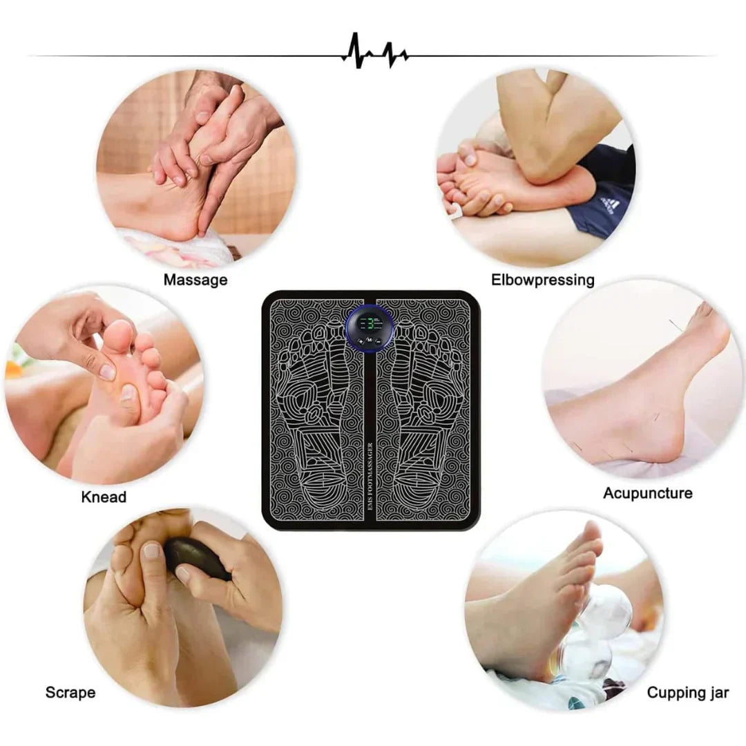 Tapete SerenePulse EMS para Neuropatia, Relaxamento e Bem-Estar
