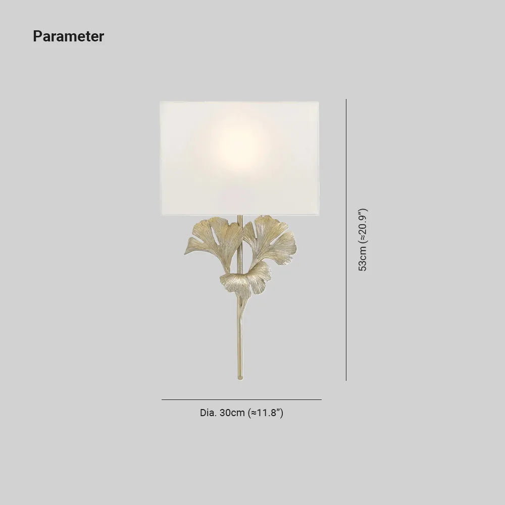 Ginkgo Wall Lamp – Daisy Leaf Design