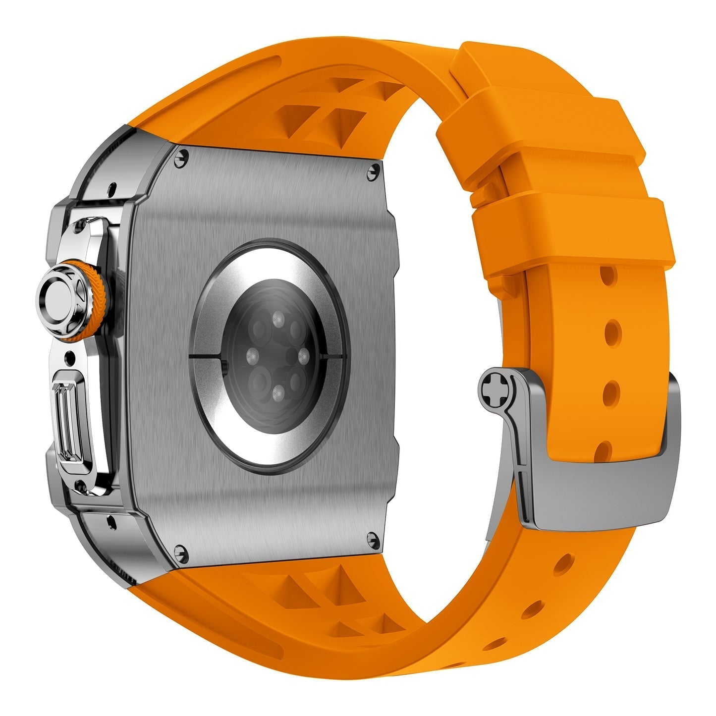 RM7015-serien - Sølv Vanguard rustfrit stål Apple Watch Ultra-etui
