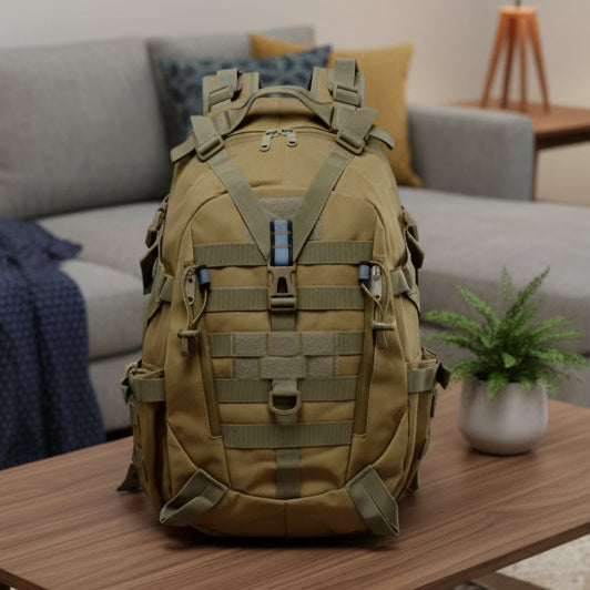 Mochila táctica Apex Trail de 40 L para aventureros, resistente al agua y de grado militar